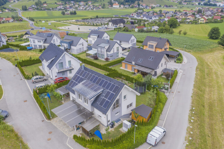 Solar Panels roofs in houses